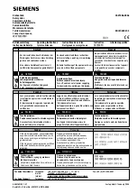 Preview for 1 page of Siemens 3RV1986-0BA0 Operating Instructions