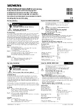 Siemens 3SE375 Series Operating Instructions предпросмотр