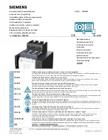 Preview for 1 page of Siemens 3VA1 Series Operating Instructions Manual