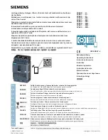 Siemens 3VA20 H Series Operating Instructions Manual предпросмотр