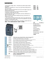 Siemens 3VA23 H Series Operating Instructions Manual предпросмотр