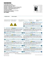Preview for 1 page of Siemens 3VA5 125 Operating Instructions