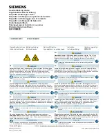 Siemens 3VA5 125 Operating Instructions preview