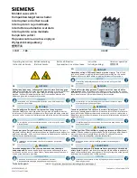 Предварительный просмотр 1 страницы Siemens 3VA51 Series Manual