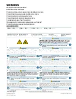 Siemens 3VA6-HM Series Operating Instructions Manual preview
