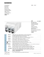 Preview for 1 page of Siemens 3VA9-0JA1 Series Operating Instructions