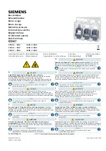 Siemens 3VA9 3 0JA1 Series Operating Instructions Manual preview
