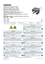 Preview for 1 page of Siemens 3VA9 3-0JF60 Series Operating Instructions Manual