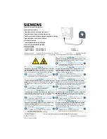 Preview for 1 page of Siemens 3VA9077-0NA10 Operating Instructions Manual
