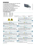 Preview for 1 page of Siemens 3VA9137 - 0EK2 Series Operating Instructions Manual