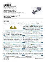 Preview for 1 page of Siemens 3VA9137-0FK Series Operating Instructions Manual