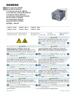 Siemens 3VA9157-0HA 0 Series Operating Instructions Manual предпросмотр