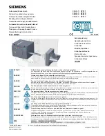 Siemens 3VA9157-0PK11 Operating Instructions Manual preview