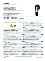 Preview for 1 page of Siemens 3VA9477-0FH11 Operating Instructions Manual