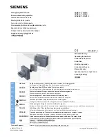 Preview for 1 page of Siemens 3VA9487-0GB10 Operating Instructions Manual