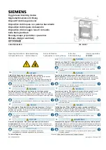 Предварительный просмотр 1 страницы Siemens 3VA9588-0LB10 Operating Instructions Manual