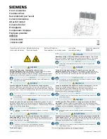 Siemens 3VA9603-0KB03 Operating Instructions Manual preview