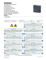 Предварительный просмотр 1 страницы Siemens 3VA9687-0GK00 Operating Instructions