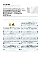 Preview for 1 page of Siemens 3VA9987-0GL30 Quick Start Manual