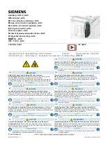 Siemens 3VA9988-0AA1 Series Operating Instructions Manual preview