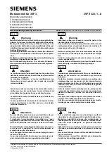Preview for 1 page of Siemens 3VF 9 323-1 0 Series Operating Instructions Manual