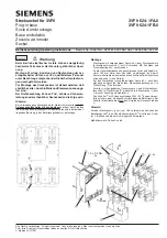 Siemens 3VF 9 624-1FA.0 Operating Instructions Manual preview