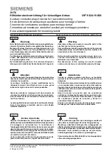 Preview for 1 page of Siemens 3VF6 Manual