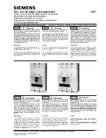 Siemens 3VF7 Operating Instructions Manual preview