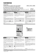 Siemens 3VF93 Operating Instructions Manual preview