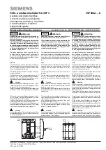 Предварительный просмотр 1 страницы Siemens 3VF9322 0 Series Operating Instructions Manual