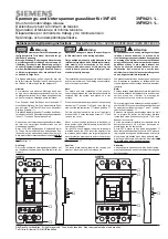 Siemens 3VF9421-1 Series Operating Instructions Manual предпросмотр