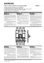 Siemens 3VF9621 Series Operating Instructions Manual предпросмотр