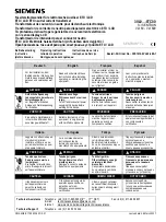 Preview for 1 page of Siemens 3VL9 8TC00 Series Operating Instructions