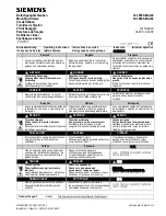 Preview for 1 page of Siemens 3VL9500-8SA40 Operating Instructions