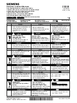 Предварительный просмотр 1 страницы Siemens 3VL9800-3HA0 Operating Instructions Manual