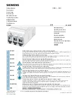 Siemens 3VM9 0JA1 Series Operating Instructions предпросмотр