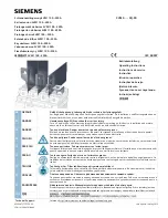 Siemens 3VM9 0Q.00 Series Operating Instructions preview