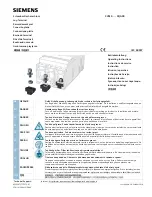 Siemens 3VM9 0QA00 Series Operating Instructions предпросмотр