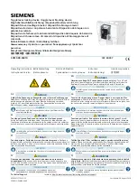 Siemens 3VM9.88-0LB10 Operating Instructions preview