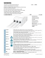 Preview for 1 page of Siemens 3VM9 Series Operating Instructions