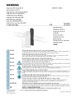 Предварительный просмотр 1 страницы Siemens 3VM9181-0SH10 Operating Instructions