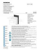 Siemens 3VM9187 - 0SH20 Operating Instructions preview