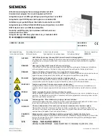 Siemens 3VM9187-0SH20 Operating Instructions preview