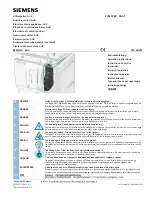 Siemens 3VM9988-0AA1 Series Operating Instructions предпросмотр