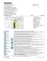 Предварительный просмотр 1 страницы Siemens 3VM9988-0AB1 Series Operating Instructions