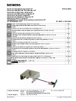 Siemens 3VT Series Operating Instructions Manual preview