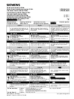 Preview for 1 page of Siemens 3VT9200-3HC10 Operating Instructions