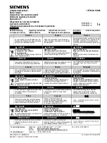 Предварительный просмотр 1 страницы Siemens 3VT9300-1SB00 Operating Instructions