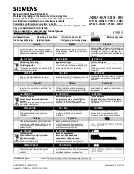 Siemens 3VT9300-3MJ00 Operating Instructions Manual предпросмотр