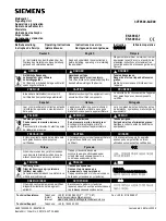 Preview for 1 page of Siemens 3VT9500-6AE00 Operating Instructions Manual